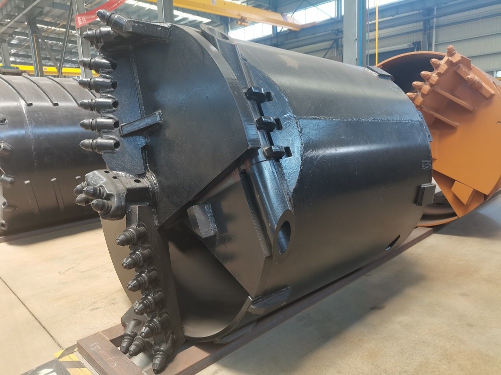 Construction Machinery Parts Rotary Rig Tools Drilling Bucket With Bullet Teeth