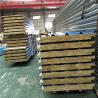 Buy cheap corrugated fireproof blue 50mm rock wool sandwich roof panel for poultry farm from wholesalers