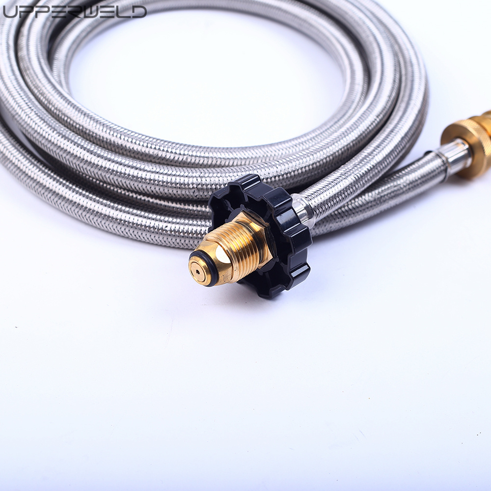 Customized Logo Availabled Stainless Braided Propane Hose Adapter for Welding Torch