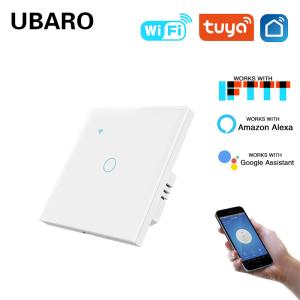 Wholesale 1Gang EU Type 86 Smart WI-FI Switch App Remote Timing Voice Control Tuya Smart Home Switch 220V 10A from china suppliers