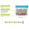 Buy cheap Reusable Silicone Food Storage Bag Washable Silicone Fresh Bag for Fruits Vegetables Meat Preservation bagplastics bagea from wholesalers