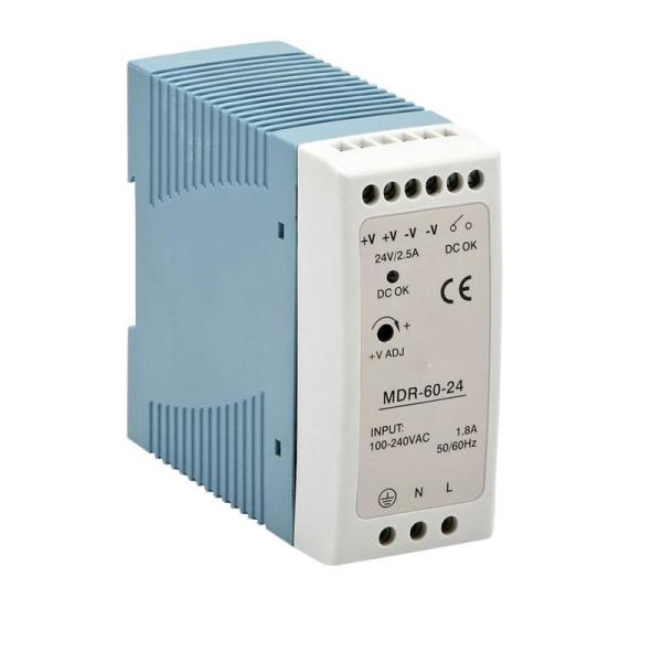 Buy cheap Single output DIN rail power supply 60W 12V 5A MDR-60-12 from wholesalers
