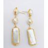 Buy cheap New Women Pearl Earrings Delicate Two-sided Baroque Pearl Earring for Women Shell Earring Girl Gifts Jewelry Wholesale from wholesalers