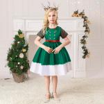 Children'S Dress Clothing Girls Fancy Christmas Dress Snowflake Printed Dresses