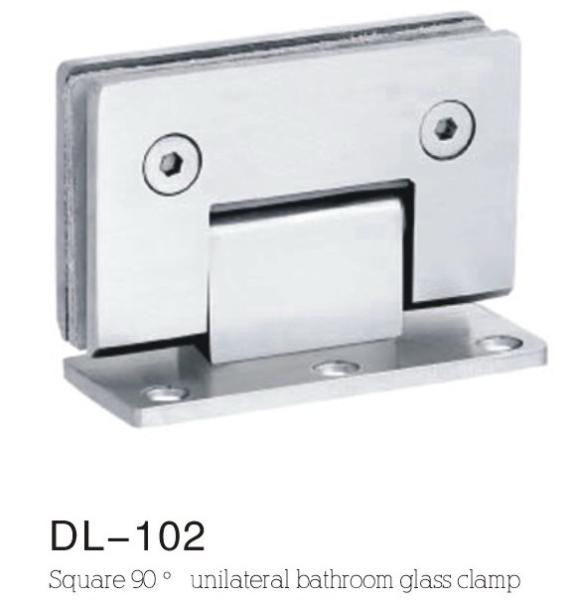 Buy cheap glass clamps DL102, Material Zinc alloy, Finsihing Satin or Chrome from wholesalers