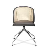 Buy cheap Wood Executive PP Seat 30in Rattan Office Chairs 42cm Back product
