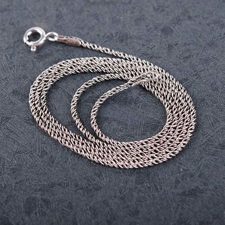 Sterling Silver Peafowl Style White Chalcedony Pendant Neclace (041001)