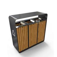 Buy cheap Waterproof 240L Outdoor Wooden Trash Can For Community product