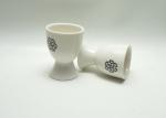 Decal porcelain egg holder , footed egg cups For Breakfast / Self Buffet Dinner
