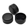 Buy cheap Black Plastic Ribbed Closure 44mm Pilfer Proof Cap For Engine Oil Bottle from wholesalers