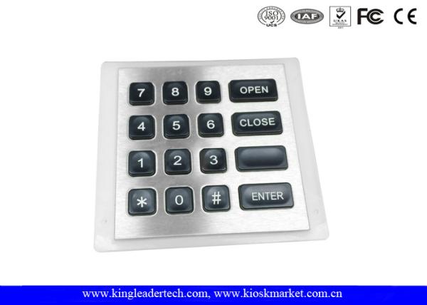 Buy cheap 4x4 Matrix water resistant Backlit Metal Keypad with 11Pin Connector from wholesalers