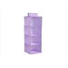 Buy cheap Purple Luggage Organizer Bags , Four Lattice Hanging Travel Toiletry Bag from wholesalers