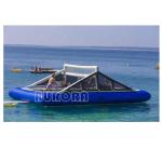 Kids And Adults Giant Water Inflatable Volleyball Court With Trampoline