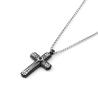 Buy cheap Minimalist men's cross pendant hip-hop niche trend personalized stainless steel necklace from wholesalers