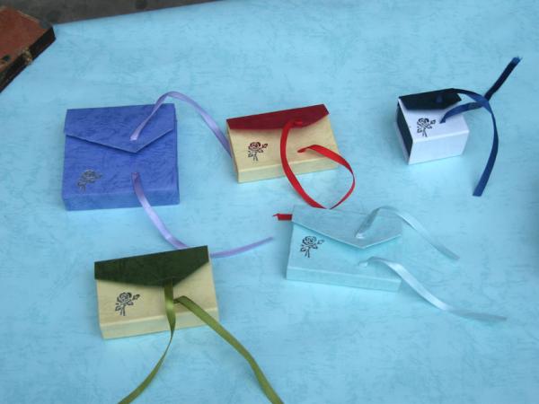 Buy cheap Colors Cardboard Gift Box OEM Design Gift Box Packaging With Silk Ribbon Bow Tie from wholesalers