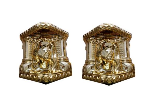 Buy cheap Customized Parts Of A Coffin Standard Size , Casket Corner Casket Accessories With Steel Bars from wholesalers