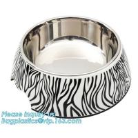 Buy cheap Dual-Purposed Dog Water Food Feeder Plastic Double Pet Bowls, Collapsible dog product