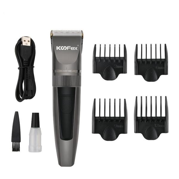 Buy cheap Men Ceramic Blade Electric Hair Clippers USB Rechargeable Shockproof KooFex from wholesalers