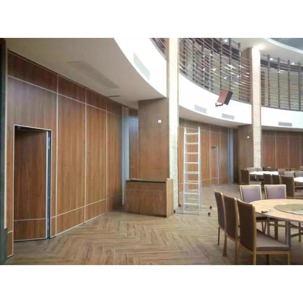 Acoustic Fireproof MDF Movable Partition Walls For Banquet Hall No Floor Track