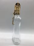 Embossed Logo Empty Perfume Glass Bottles Body Shape Unique Cap 100ml