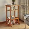 Buy cheap Magazine rack, bamboo phone holder, three layer shelf, bamboo wooden magazine rack from wholesalers