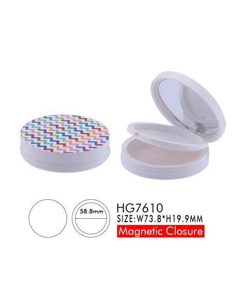 Buy cheap Two Layers Pressed Powder Compact Case Loose Powder Sifter Magnetic Cosmetic from wholesalers
