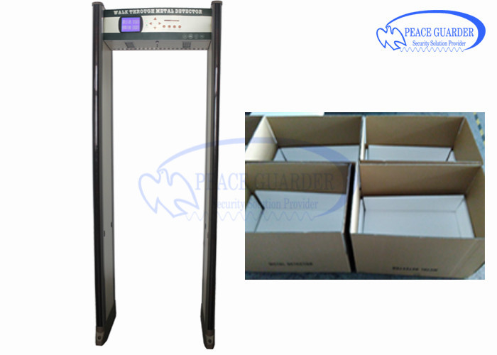 Integrated 8 Hours Battery Door Frame Metal Detector Gate With Security Camera