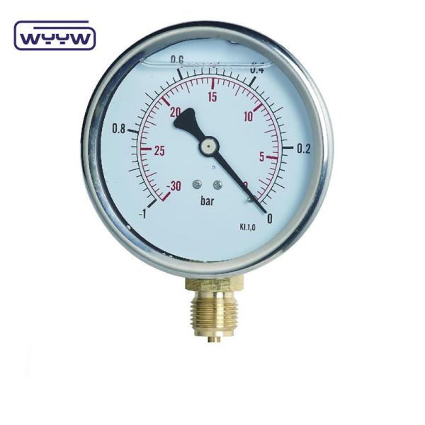 Buy cheap Precision Vacuum Pressure Gauge Meter Bottom / back Mounting from wholesalers