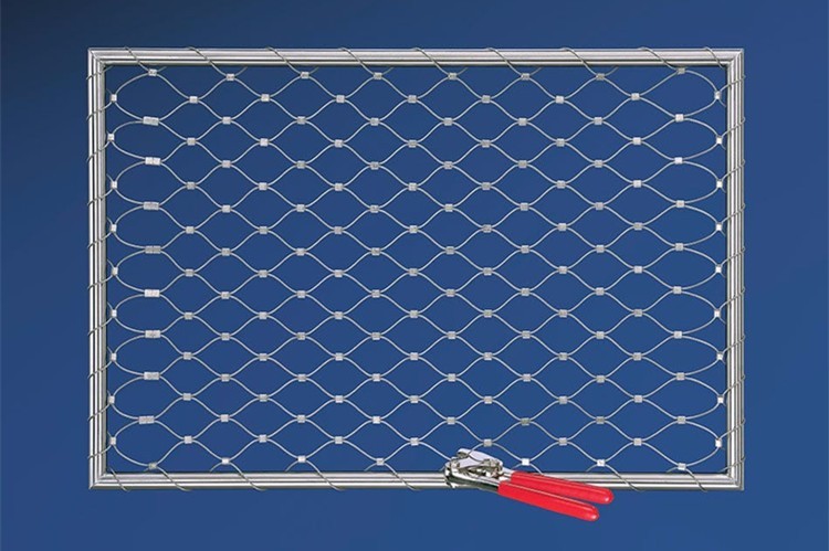 316 Inox Cable Webnet Stainless Steel Rope Mesh For Balustrade Railing