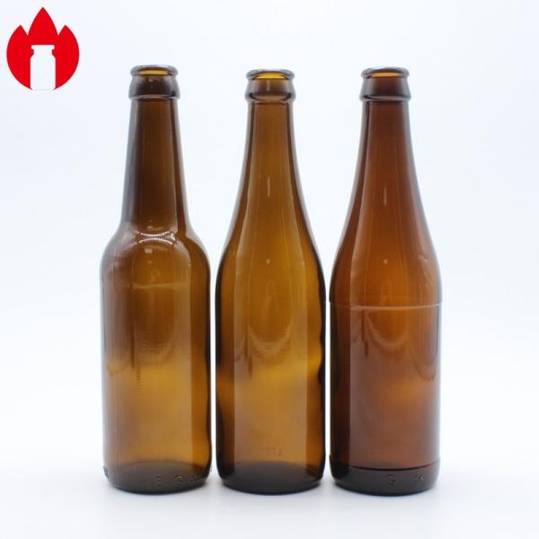 Buy cheap 330ml Amber Beer Glass Bottle Soda Lime Glass from wholesalers