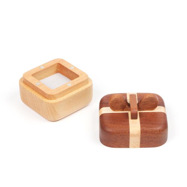 Buy cheap Wooden box with lid ring box Wedding diamond ring jewelry gift box from wholesalers
