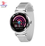 fashion round touch screen microwear h2 magnetic smart bracelet watch women