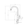 Buy cheap cupc 304 Stainless Steel Kitchen Mixer Cold Water Tap Single Handle Brushed sink Faucet from wholesalers