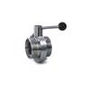Buy cheap DN15 To DN100 Stainless Steel Sanitary Valves - SMS Butterfly Valve For Food Brewery from wholesalers