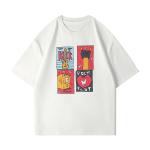 New Summer 100% Cotton Round Collar Casual Short Sleeve Men'S T Shirt