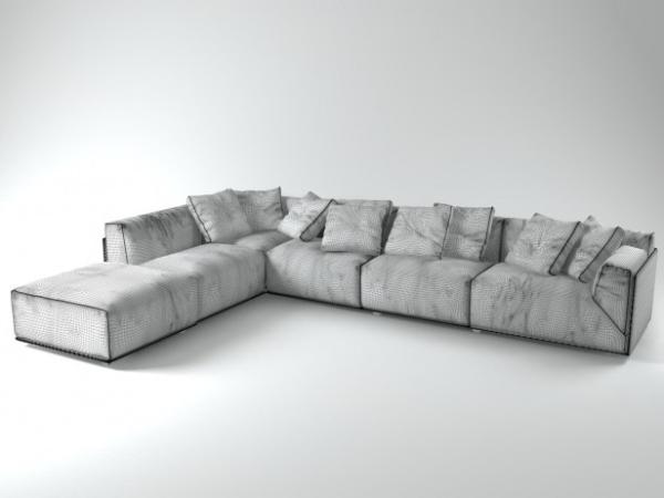 Buy cheap Customized Nordic fabric sofa small family modern simple living room three person apartment from wholesalers