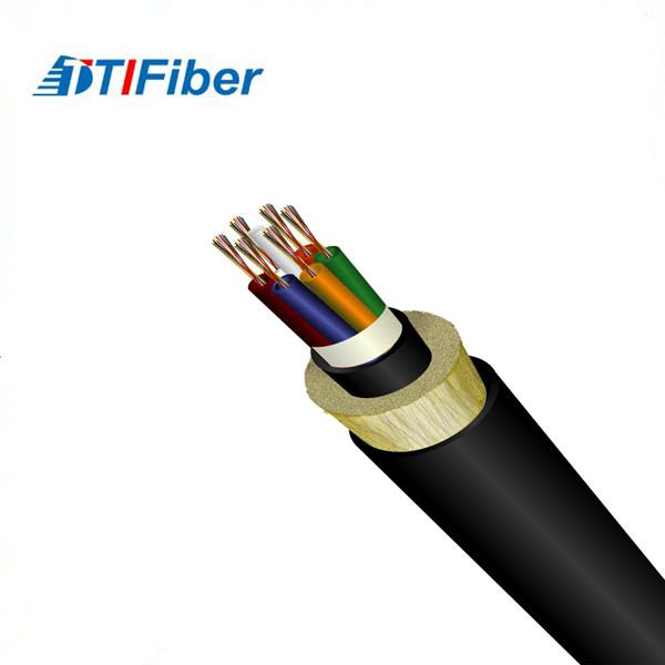 Single Mode Fiber Optic Cable 12 48 96 Core Adss High Fibre Density PE/HDPE