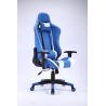 Buy cheap Blue Ergonomic Gaming Swivel Chairs 0.169CBM Revolving Chair Back Support Aluminium Base from wholesalers
