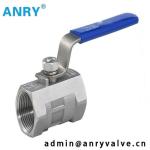 One Piece Threaded SS Ball Valve PTFE Viton Seat Oil 1/8"~4"