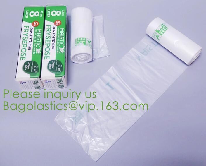 100% Eco-friendly Material Certified PLA Compostable Bag,Corn Starch T Shirt Bag Meet EN13432 BPI Biodegradable And Comp