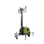 Easy To Operate 9 Meters High Mast Diesel Generator Light Trailer For Warehouse