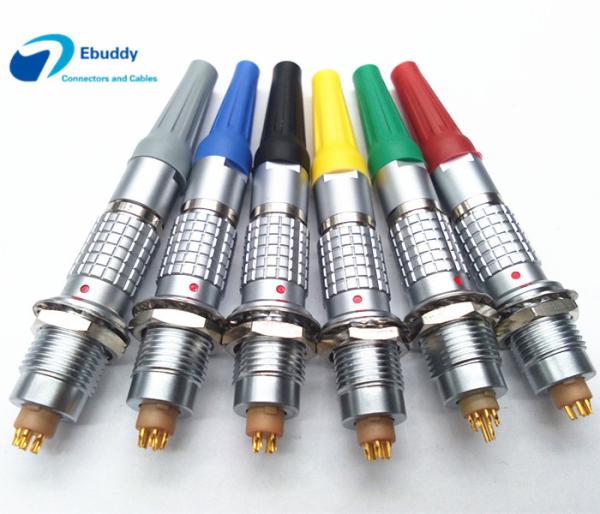 2-30 Pin Circular Self Locking Lemo B Series Connectors Male plug FGG.00 0B/1B