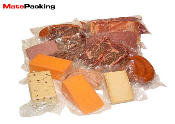 Buy cheap Three Side Seal Vacuum Seal Food Bags Transparent For Meat / Sausage Packaging BRC Standard from wholesalers