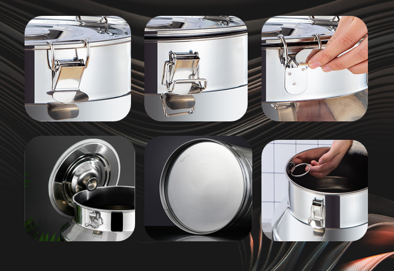 25L Coffee Juice Container Wine Store Portable Stainless Steel Barrel For Milk Transport
