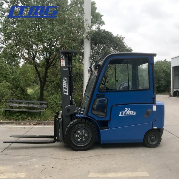 Buy cheap LTMG warehouse clean energy electric forklift 3ton 2.5ton 2ton solid tires side shift 4800mm mast from wholesalers