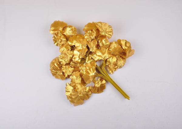 Buy cheap Handmade 60cm Golden 25 Leaves Ginkgo Tree Leaves from wholesalers