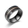 Buy cheap Luxury Fashion Couple Stainless Steel Rings Waterproof Round Men's Rotating Ring from wholesalers