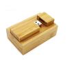 Buy cheap Magnet Closure Wooden Box With Sliding Lid For Natural Color Solid Wood USB Stick Packaging from wholesalers