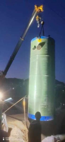 Buy cheap High Efficiency Frp Integrated Prefabricated Pump Station Sewage Rainwater Vertical Frp Pressure Vessel from wholesalers