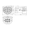 Buy cheap 6Pin PDU Power Connector Plastic Shell Electric Vehicle Plug from wholesalers